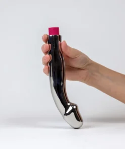 Vibrating Stainless-Steel Dildo for Women