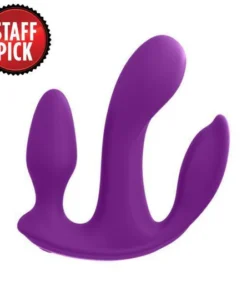 Pipedream 3Some Total Ecstasy Triple Stimulation Silicone Vibrator Purple